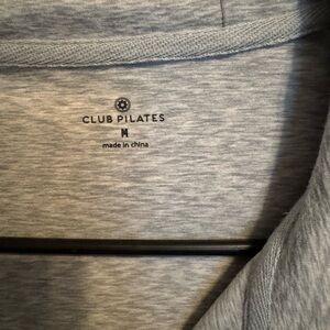 Club Pilates Women's Heather Gray Zip Up Hoodie